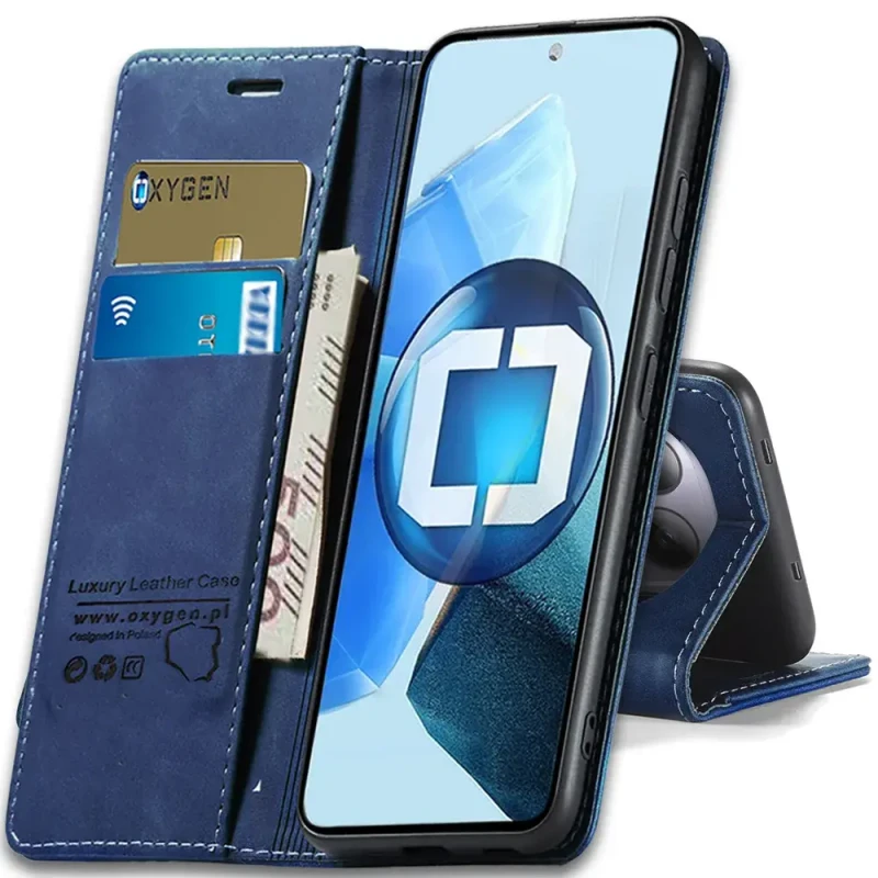 Etui na telefon Realme 16 Pro Plus Niebieskie Oxygen BooK