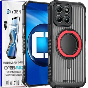 Etui na telefon Motorola Edge 70 Czerwone Oxygen ReX + Super Folia 