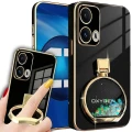 Etui na telefon Motorola Edge 50 Fusion Czarne Oxygen ARIA + Uchwyt