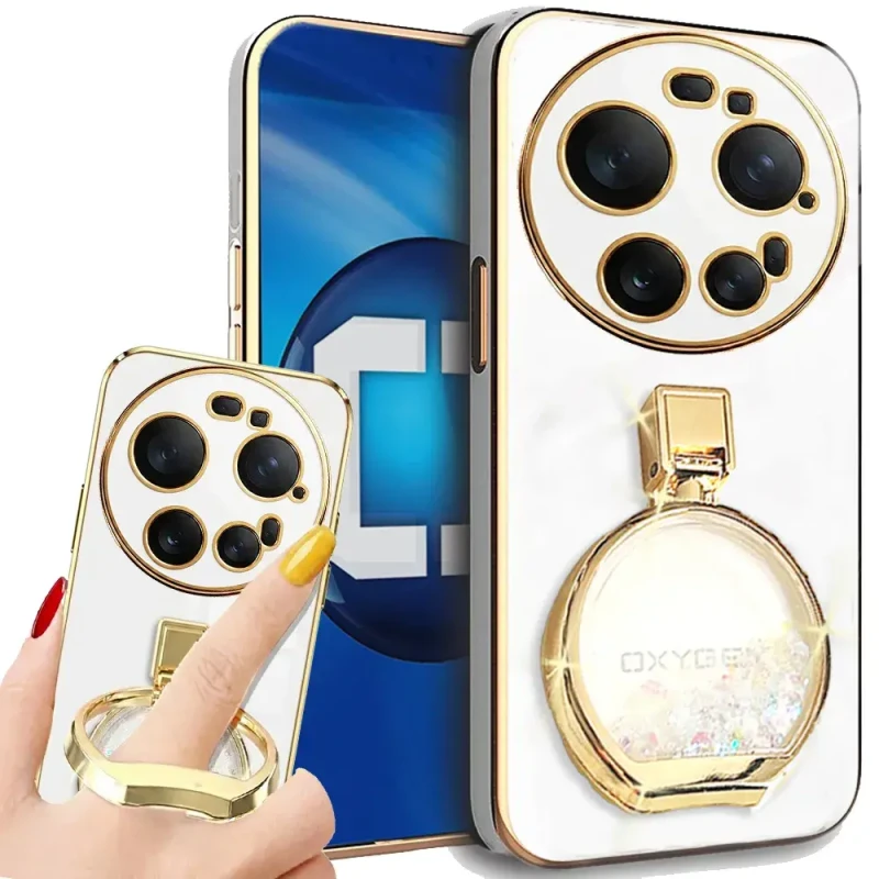 Etui na telefon Xiaomi 17 Ultra Białe Oxygen ARIA + Uchwyt