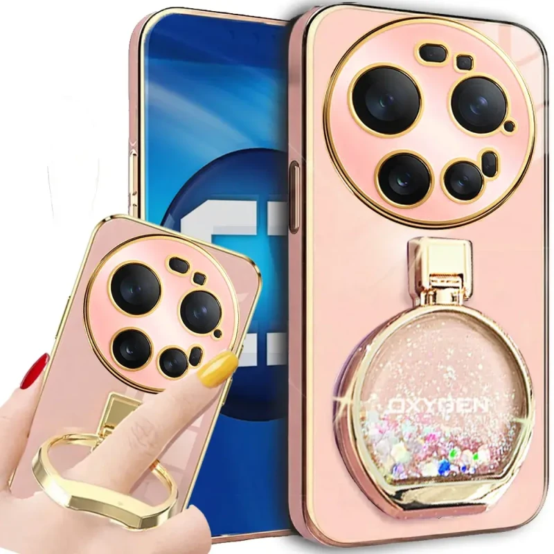 Etui na telefon Xiaomi 17 Ultra Różowe Oxygen ARIA + Uchwyt