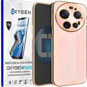 Etui na telefon Xiaomi 17 Ultra Oxygen GLOW Różowe + Super Folia 
