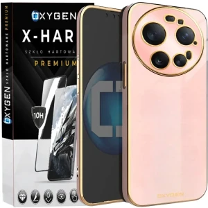 Etui na telefon Xiaomi 17 Ultra Oxygen GLOW Różowe + Szkło Hartowane X-HARD