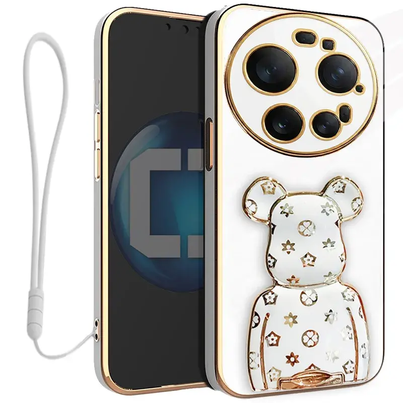 Etui na telefon Xiaomi 17 Ultra Białe Oxygen BeaR + Uchwyt + Smycz