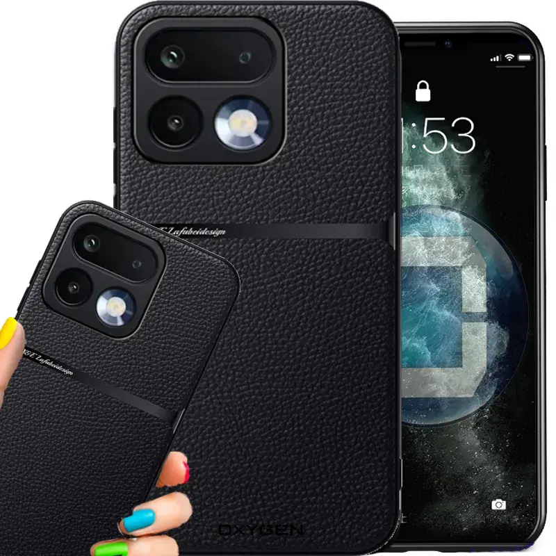 Etui na telefon Realme 16 Pro Plus 5G Czarne Oxygen LUXE