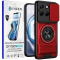 Etui na telefon Motorola Edge 70 Fusion Czerwone Oxygen XR MAGSafe + Super Folia.jpg