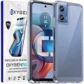 Etui na telefon Moto Edge 50 FUSION Oxygen Pure Bezbarwne + SUPER folia