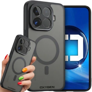 Etui na telefon Xiaomi 17T Czarne Oxygen MAT MAGSafe