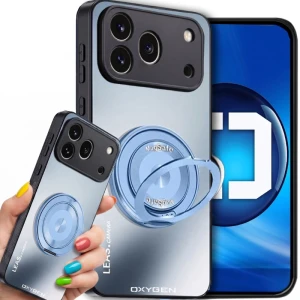 Etui na telefon Honor 600 Pro Niebieskie Oxygen LeaS MAGSafe 
