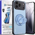 Etui na telefon Honor 600 Pro Niebieskie Oxygen LeaS MAGSafe  + Super Folia