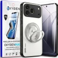 Etui na telefon Honor 600 Pro Białe Oxygen LeaS MAGSafe  + Super Folia