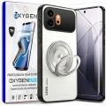 Etui na telefon Honor 600 Białe Oxygen LeaS MAGSafe + Super Folia