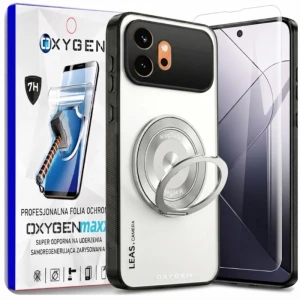 Etui na telefon Honor 600 Białe Oxygen LeaS MAGSafe  + Super Folia