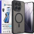 Etui na telefon Xiaomi 17T Czarne Oxygen MAT MAGSafe + Super Folia