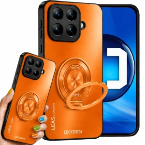 Etui na telefon Xiaomi 17T Pomarańczowe Oxygen LeaS MAGSafe