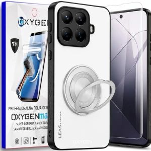 Etui na telefon Xiaomi 17T Białe Oxygen LeaS MAGSafe  + Super Folia