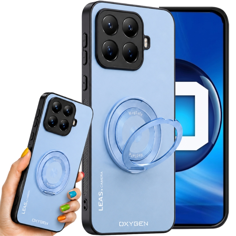 Etui na telefon Xiaomi 17T PRO Niebieskie Oxygen LeaS MAGSafe