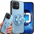 Etui na telefon Honor 600 Lite Niebieskie Oxygen LeaS MAGSafe