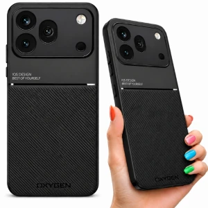 Etui na telefon Honor 600 Pro Czarne Oxygen IQS