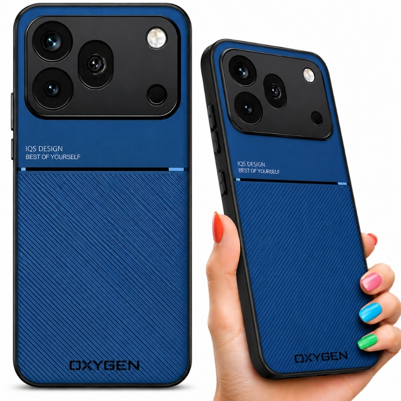 Etui na telefon Honor 600 Pro Niebieskie Oxygen IQS