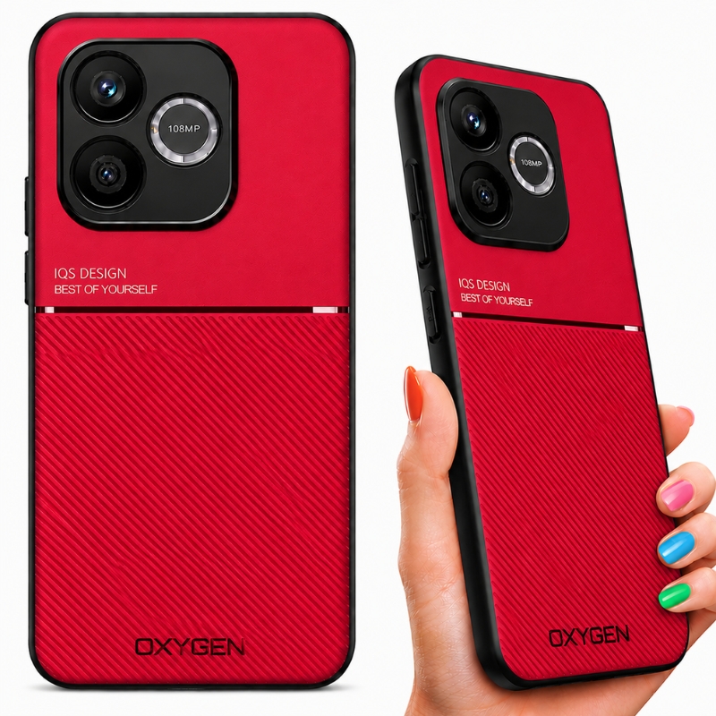 Etui na telefon Honor 600 Lite Czerwone Oxygen IQS