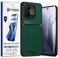 Etui na telefon Honor 600 Lite Zielone Oxygen IQS + Super Folia