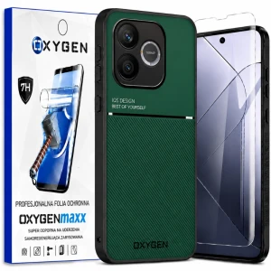 Etui na telefon Honor 600 Lite Zielone Oxygen IQS + Super Folia