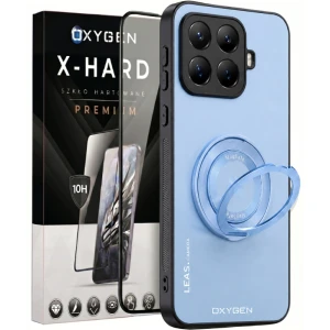 Etui na telefon Xiaomi 17T Niebieskie Oxygen LeaS MAGSafe  + Szkło Hartowane X-HARD