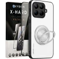 Etui na telefon Xiaomi 17T Białe Oxygen LeaS MAGSafe  + Szkło Hartowane X-HARD