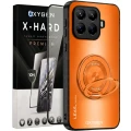 Etui na telefon Xiaomi 17T Pomarańczowe Oxygen LeaS MAGSafe  + Szkło Hartowane X-HARD