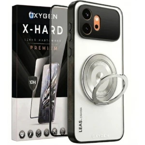 Etui na telefon Honor 600 Białe Oxygen LeaS MAGSafe  + Szkło Hartowane X-HARD