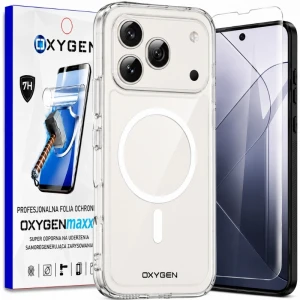 Etui na telefon Honor 600 Pro Oxygen Pure MAGSafe Bezbarwne + Super Folia