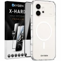 Etui na telefon Honor 600 Bezbarwne Oxygen Pure MAGSafe + Szkło Hartowane X-HARD