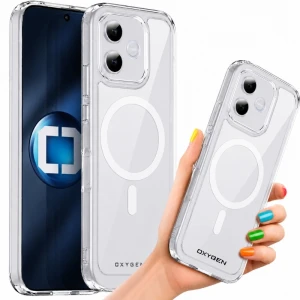 Etui na telefon Honor 600 Lite Oxygen Pure MAGSafe Bezbarwne