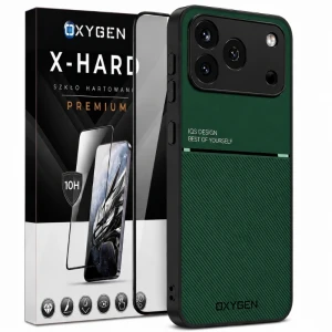 Etui na telefon Honor 600 Pro Zielone Oxygen IQS + Szkło Hartowane X-HARD