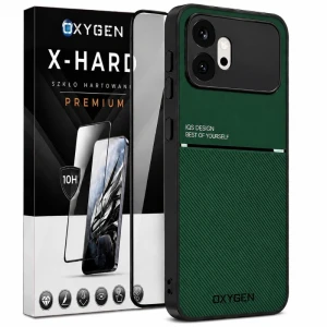 Etui na telefon Honor 600 Zielone Oxygen IQS + Szkło Hartowane X-HARD