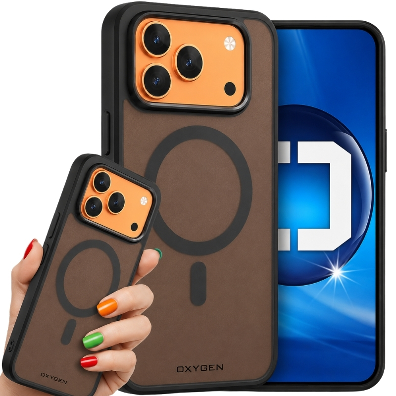 Etui na telefon Honor 600 Pro Czarne Oxygen MAT MAGSafe
