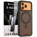 Etui na telefon Honor 600 Czarne Oxygen MAT MAGSafe + Szkło Hartowane X-HARD