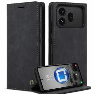 Etui na telefon Honor 600 Czarne Oxygen BooK