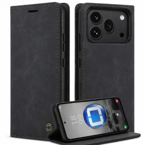 Etui na telefon Honor 600 Pro Czarne Oxygen BooK