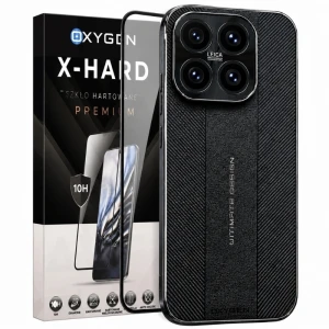 Etui na telefon Xiaomi 17 Czarne Oxygen Ultimate + Szkło Hartowane X-HARD
