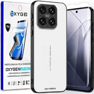 Etui na telefon Xiaomi 17 Białe Oxygen Ultimate + Super Folia