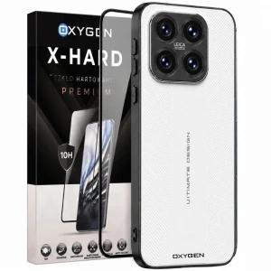 Etui na telefon Xiaomi 17 Białe Oxygen Ultimate + Szkło Hartowane X-HARD