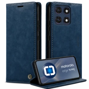 Etui na telefon Motorola Edge 70 Pro Niebieskie Oxygen BooK