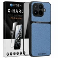Etui na telefon Xiaomi 17T Niebieskie Oxygen LUXE + Szkło Hartowane X-HARD