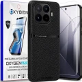Etui na telefon Xiaomi 17T Pro Czarne Oxygen LUXE + Super Folia
