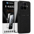 Etui na telefon Xiaomi 17T Pro Czarne Oxygen LUXE + Szkło Hartowane X-HARD