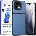 Etui na telefon Realme 16 Pro Plus 5G Niebieskie Oxygen LUXE MAGSafe + Super Folia