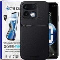 Etui na telefon Realme 16 Pro Plus 5G Czarne Oxygen LUXE MAGSafe + Super Folia