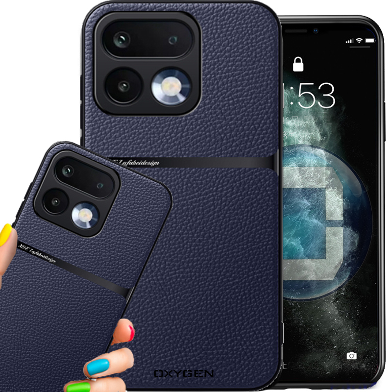 Etui na telefon Realme 16 Pro Plus 5G Granatowe Oxygen LUXE MAGSafe
